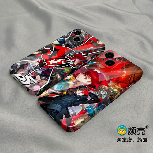 P5女神异闻录joker手机壳适用iphone14promax菲林678Plus硅胶软12苹果13硬壳14pro华为mate40玻璃P60小羊皮XR