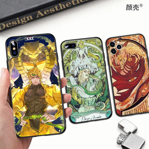 JOJO的奇妙冒险手机壳适用XR防摔XS苹果SE磨砂11PROMAX软6S78PLUS
