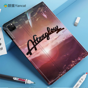 Afterglow少女乐队bangdream动漫周边平板皮套适用ipad10保护壳pro13全包mini6软air56蚕丝纹10.9寸华为10