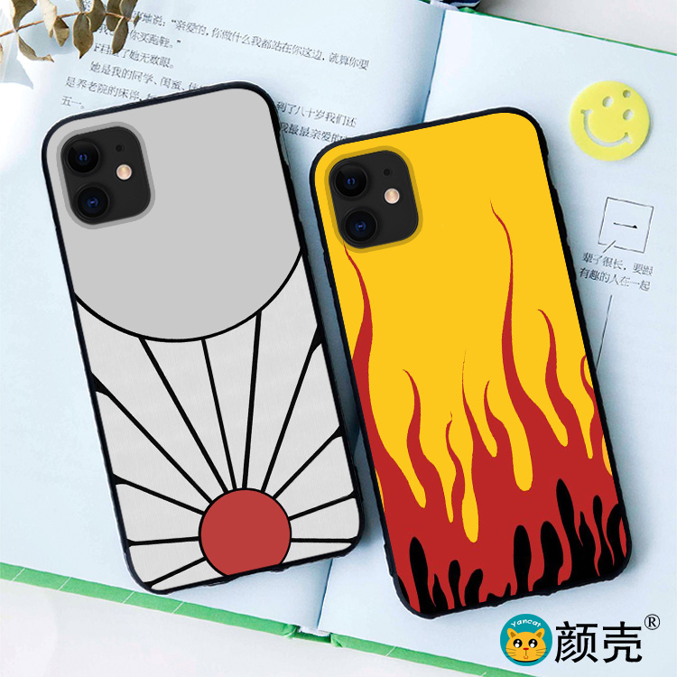 鬼灭之刃/炼狱/炭治郎手机壳适用6s苹果XSMAX软7/8plus磨砂Xr软11