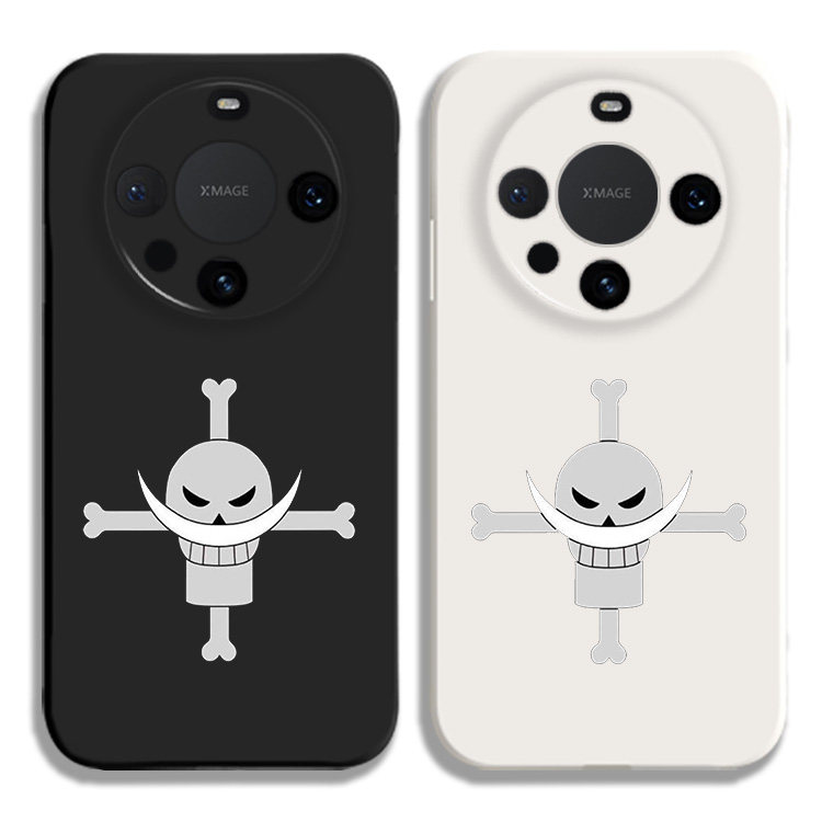 海贼王白胡子海贼团液态硅胶手机壳适用MATE80PRO华为NOVA12保护套MATE60黑白VIVOPPO小米15荣耀200苹果16