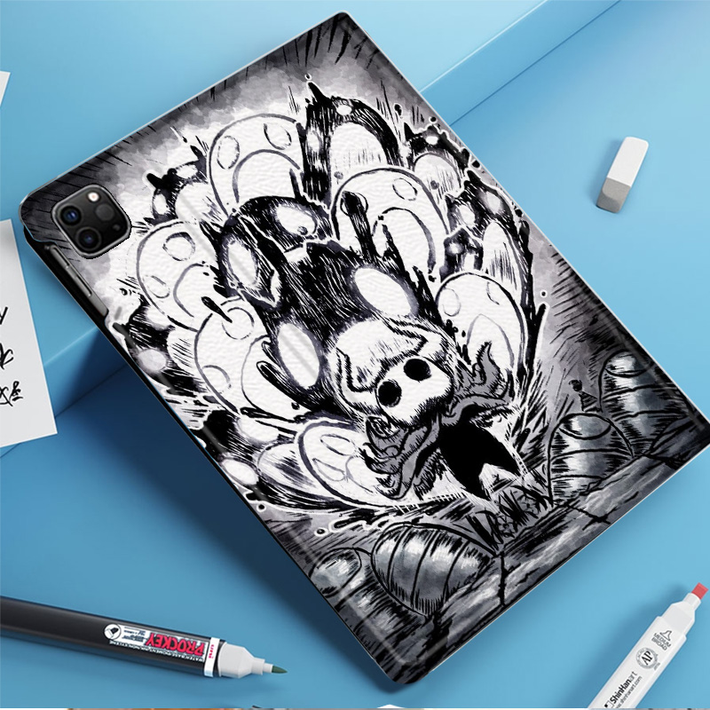 空洞骑士游戏周边平板皮套适用ipad10保护壳pro13全包mini6软air56蚕丝纹10.9寸华为10.2笔槽11.5s小米三星