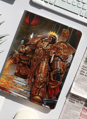 战锤40k人类帝皇平板皮套适用ipad10保护壳pro13全包mini6软air56蚕丝纹10.9寸华为10.2笔槽11.5s小米三星