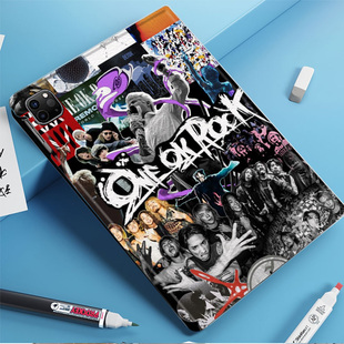 ONE OK ROCK摇滚周边平板皮套适用ipad10保护壳pro13全包mini6软air56蚕丝纹10.9寸华为10.2笔槽11.5s小米