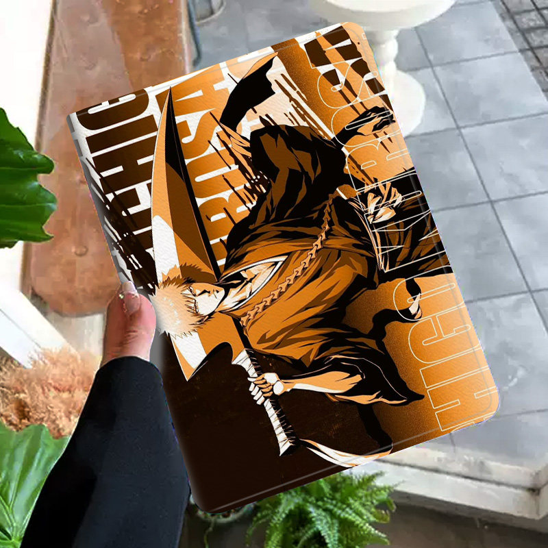 黑崎一护 动漫周边平板SE皮套10.4适用air12保护壳matepad11软12.2蚕丝纹10.8英寸华为pro荣耀13.2笔槽1