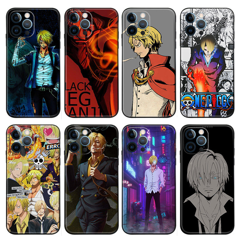 动漫周边 海贼王 文斯莫克·山治18PRO手机壳适用13磨砂MAX苹果11 14 15 16 17 PRO MAX小米VIVOPPO华为MATE