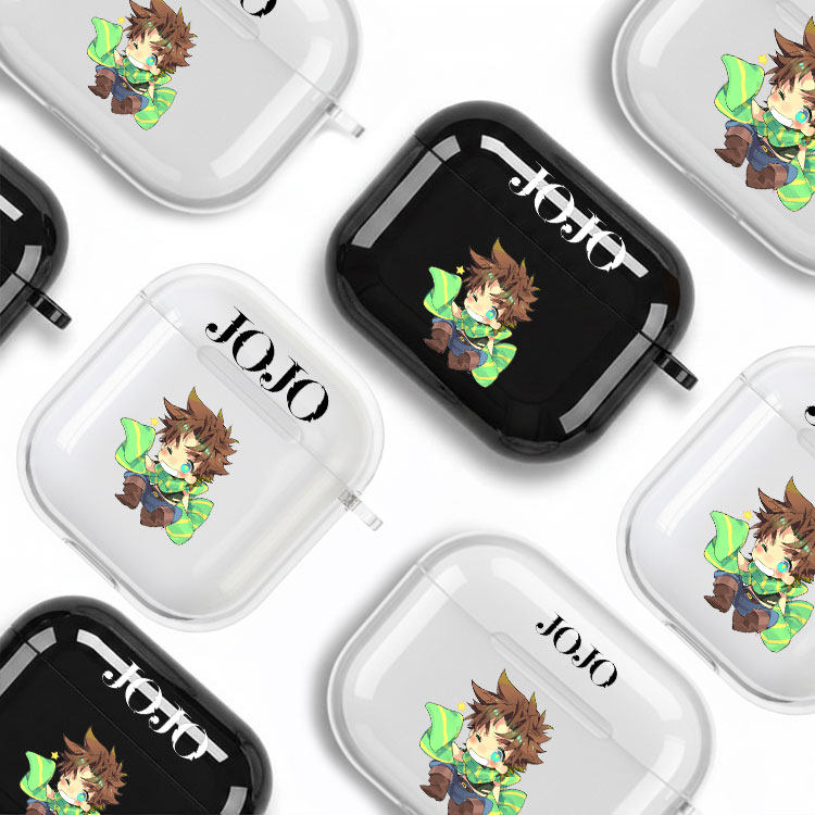 乔瑟夫乔斯达jojo耳机套适用Airpods保护壳苹果2无线蓝牙盒3代pro软硅胶4透明软全包分体式第一二三四代