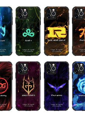IG战队RNG手机壳12pro适用CLOUD9苹果11XSMAX周边13软14小羊皮EDG