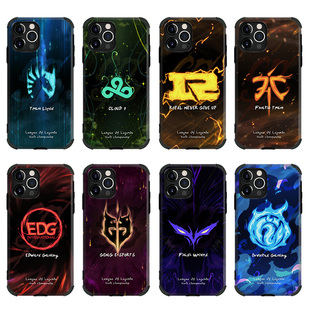 IG战队RNG手机壳12pro适用CLOUD9苹果11XSMAX周边13软14小羊皮EDG