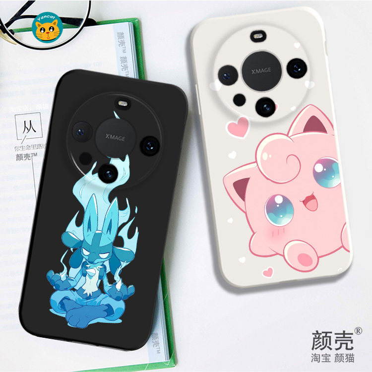 胖丁 路卡利欧 宠物液态硅胶手机壳适用MATE80PRO华为NOVA12保护套MATE60黑白VIVOPPO小米15荣耀200苹果16