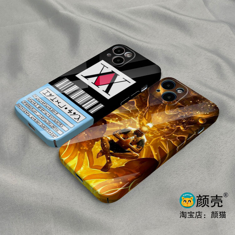 全职猎人 会长 执照 手机壳适用iphone14promax菲林678Plus全包边12苹果13硬壳14pro华为mate40玻璃P60硅胶XR