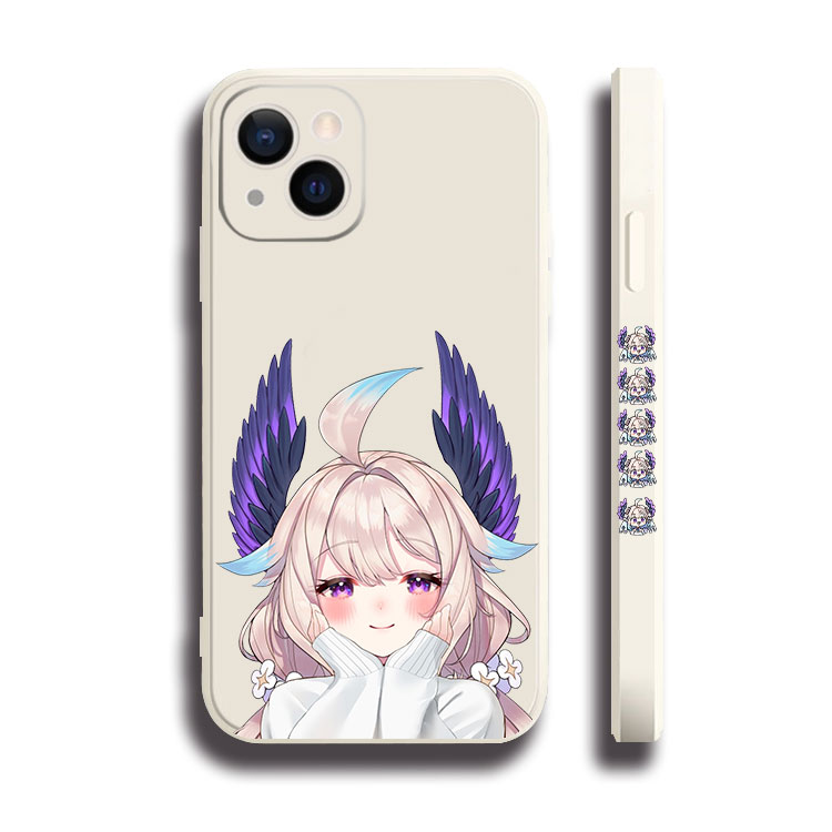 Enna Alouette动漫女黑白侧边11手机壳16适用iphone13PRO苹果15maxr红米K70一加ace小米14液态IQOO12硅胶VIVO