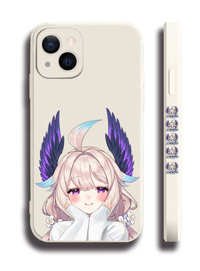 Enna Alouette动漫女黑白侧边11手机壳16适用iphone13PRO苹果15maxr红米K70一加ace小米14液态IQOO12硅胶VIVO