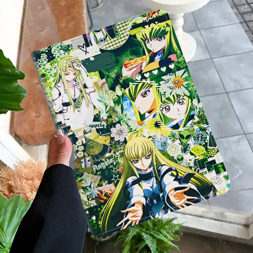 叛逆的鲁鲁修 cc女王 动漫周边平板皮套适用ipad10保护壳pro13全包mini6软air56蚕丝纹10.9寸华为10.2笔槽