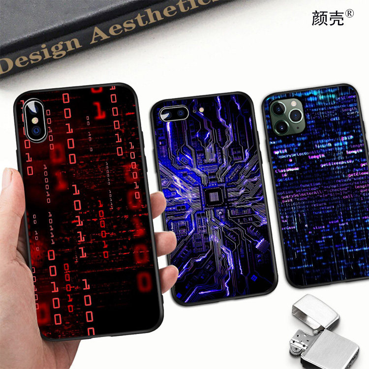 计算机极客手机壳适用11PRO苹果6S软XSMAX代码iPhoneSE程序78PLUS