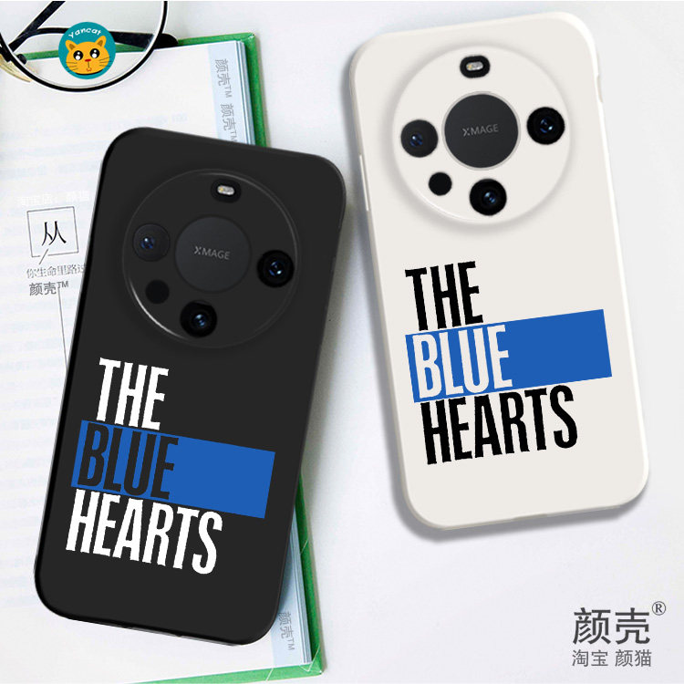 The Blue Hearts朋克乐队液态硅胶手机壳适用MATE70PRO华为NOVA12保护套PURA70黑白VIVOPPO小米15荣耀400苹果