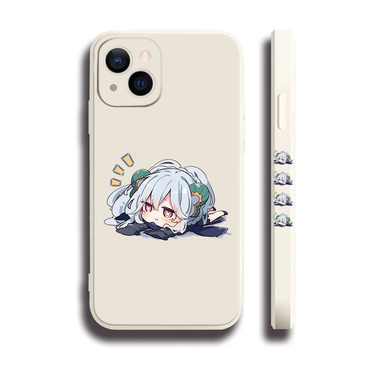 fate提亚马特Tiamat黑白侧边11手机壳16适用iphone13PRO苹果15maxr红米K70一加ace3小米14液态IQOO12硅胶全包