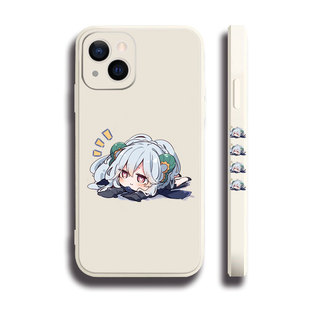 fate提亚马特Tiamat黑白侧边11手机壳16适用iphone13PRO苹果15maxr红米K70一加ace3小米14液态IQOO12硅胶全包