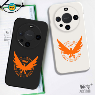 全境封锁2游戏周边液态硅胶手机壳适用MATE70PRO华为NOVA12保护套PURA80黑白VIVOPPO小米15荣耀400苹果16真我