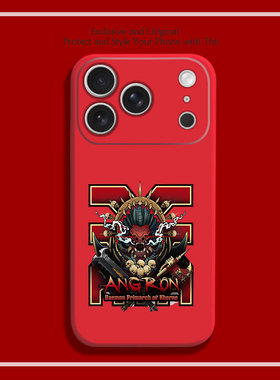 战锤40K 安格朗之怒8色液态硅胶12手机壳11适用14苹果15 16 17PROMAX红米K90全包软VIVO小米13挂绳IQOO12