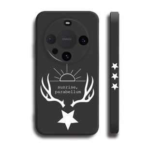 Sunrise Parabellum极乐迪斯科Disco Elysium液态硅胶手机壳适用MATE70PRO华为NOVA12保护套PURA80黑白VIVOPP