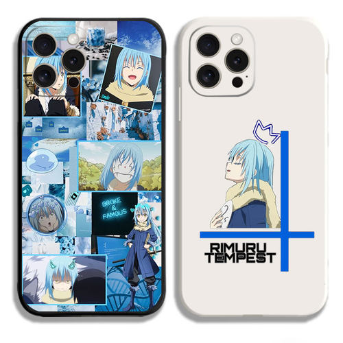关于我转生成史莱姆 利姆露11手机壳12适用iphone13PRO苹果15maxr红米K70一加ace2小米14液态IQOO12硅胶全包