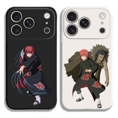火影忍者赤砂之蝎动漫周边手机壳适用iPhone15硅胶13苹果16液态12保护套17PROMAX挂绳VIVO