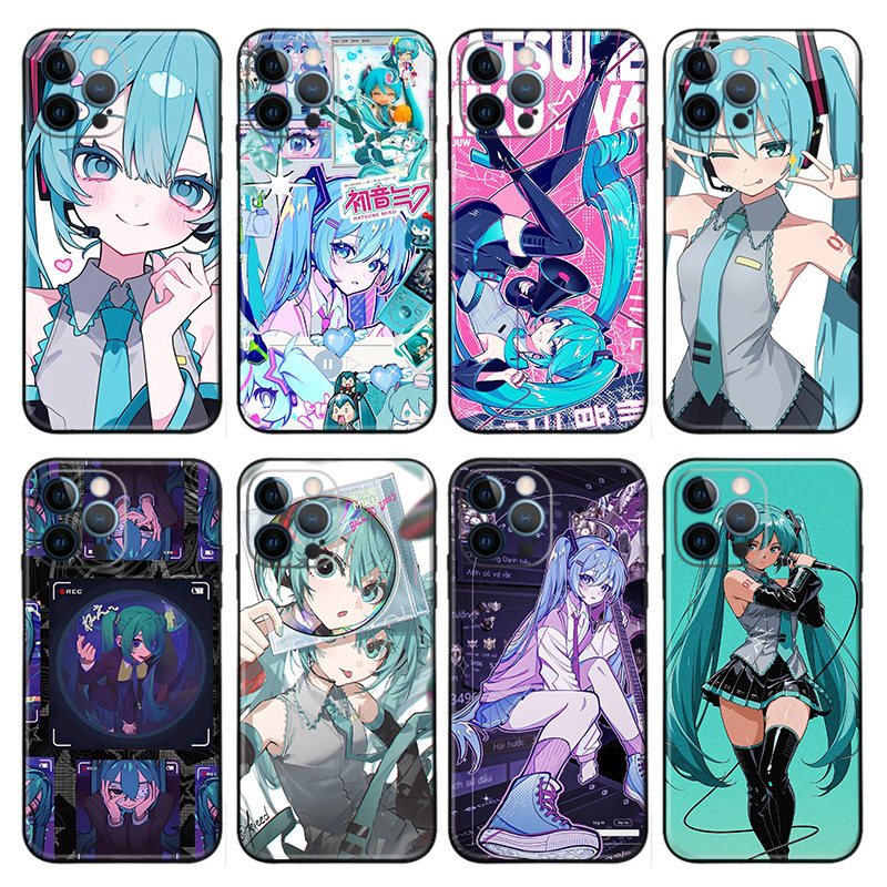 VOCALOID 初音未来 动漫周边18液态硅胶手机壳适用13小米11 15 16 17苹果PRO MAX华为NOVA789软14一加OPPO