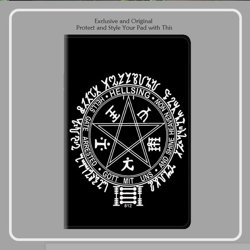 hellsing地狱之歌 皇家国教骑士团平板SE皮套10.4适用air保护壳matepad笔槽11.5s软12.2蚕丝纹10.8英寸华为