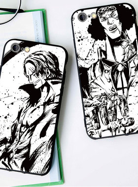 海贼王红发青雉13适用x手机壳8plus磨砂iphone11软壳67挂绳12全包