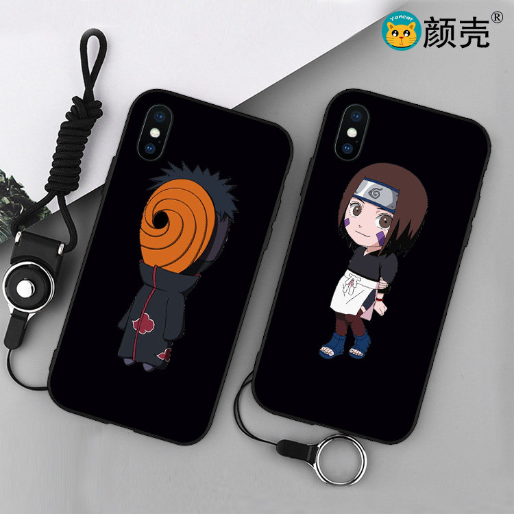 带土手机壳磨砂iphone11软壳黑色