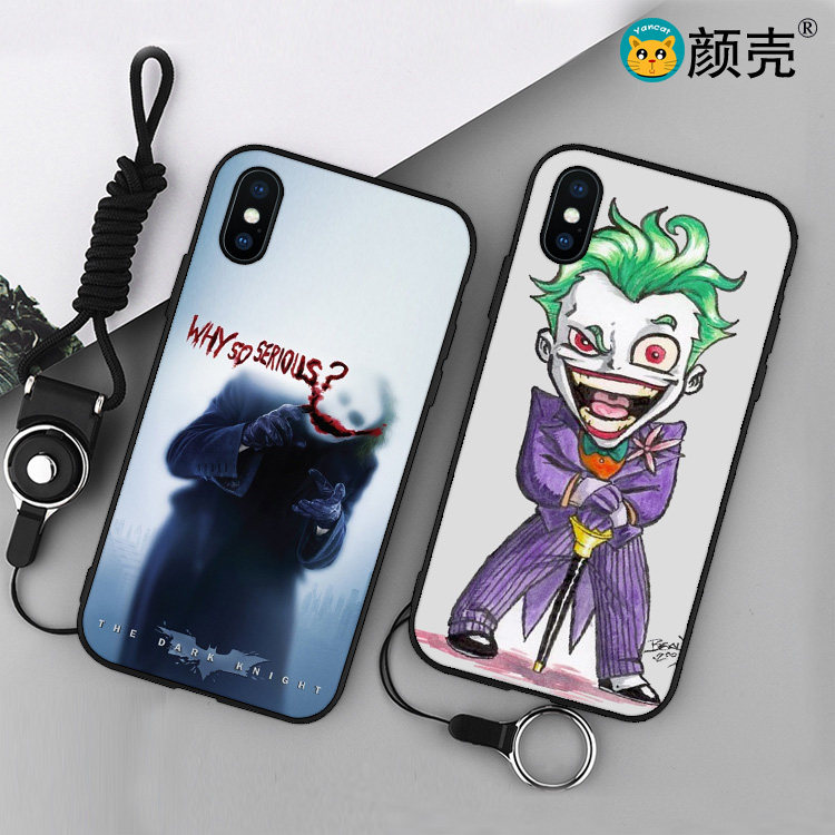 Joker小丑适用七iPhone7 plus手机壳8x蝙蝠侠6s创意5s潮男女7plus