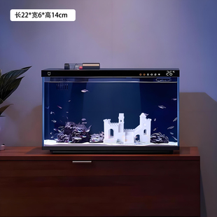 鱼缸造景2代纪念碑谷城堡造景桌面鱼缸躲避屋鱼虾洞白色城堡造景