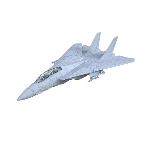 LYR87222C 1/87   美国空军 F-14 雄猫战斗机 机翼收拢状态   1pc