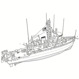 预售SSC350160/S 1/350 军事模型 美国 好斗级远洋扫雷舰