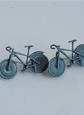 RHSC64380 1/64 迷你山地自行车模型城市街景场景展示自行车