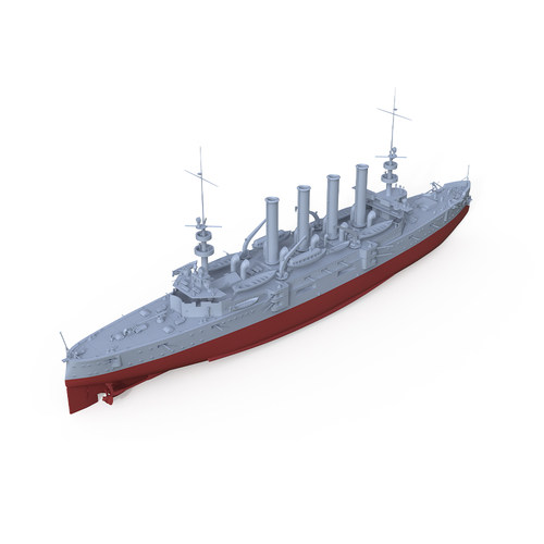 1/350比例军事模型 美国 圣路易斯级轻巡洋舰 配兵人