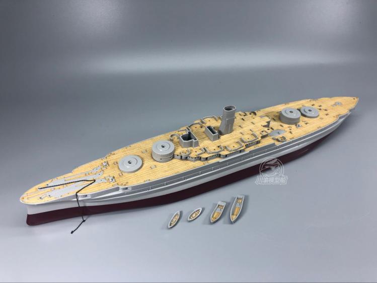 川渝 cy350046 1/350 亚利桑那号战列舰木甲板 配号手86501含锚链