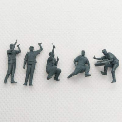 老姚手工坊  HO场景模型 列检员 火车工作人员   5pcs