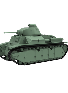 预售SS64812 1/64 军事模型 法国D2中型坦克 APX 4炮塔 47mm火炮