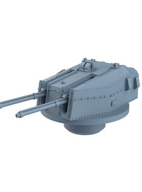 老姚手工坊  英国海军 Mark 6型 76mm/70 倍径 双联 副炮  3pcs