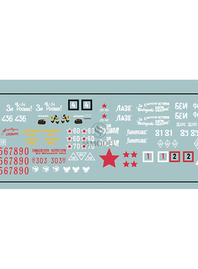 SSMODEL SSTZ144001 1/144 苏联坦克通用水贴 模型细节升级