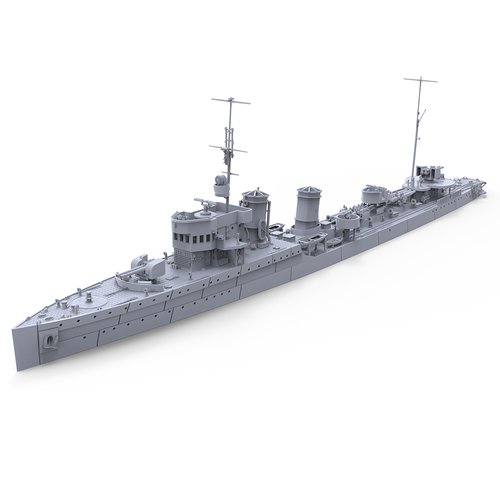 1/350比例  意大利 旋风级驱逐舰 “旋风” 号1927  配兵人