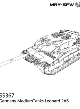 预售SSMODEL SS35367 1/35 德国 豹2A6中型坦克