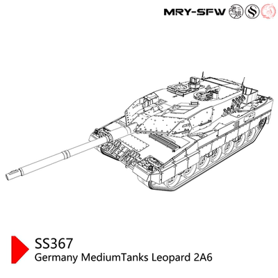 预售SSMODEL SS35367 1/35 德国 豹2A6中型坦克