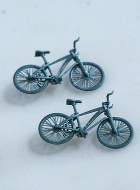 RHSC64381 1/64 迷你山地自行车模型城市街景场景展示自行车