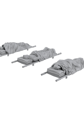SSMODEL 兵人模型 盟军 伤员  3pcs