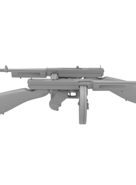 M1928A1 汤 普 森 枪通用军事道具模型用于身体人物玩偶