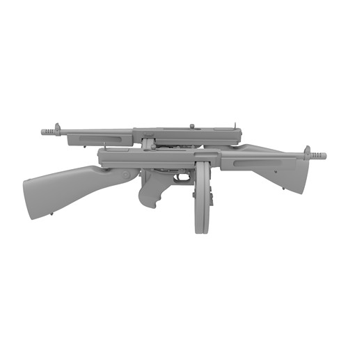 M1928A1 汤 普 森 枪通用军事道具模型用于身体人物玩偶