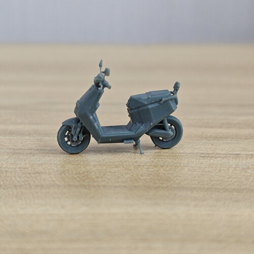 低多边形电动踏板摩托车模型  1pc